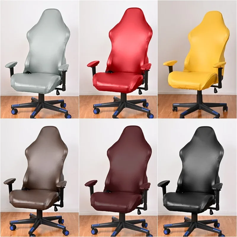 PU Leather Gaming Chair Cover Office Chair Cover Elastic Armchair Seat Covers for Computer Chairs Slipcovers Housse De Chaise