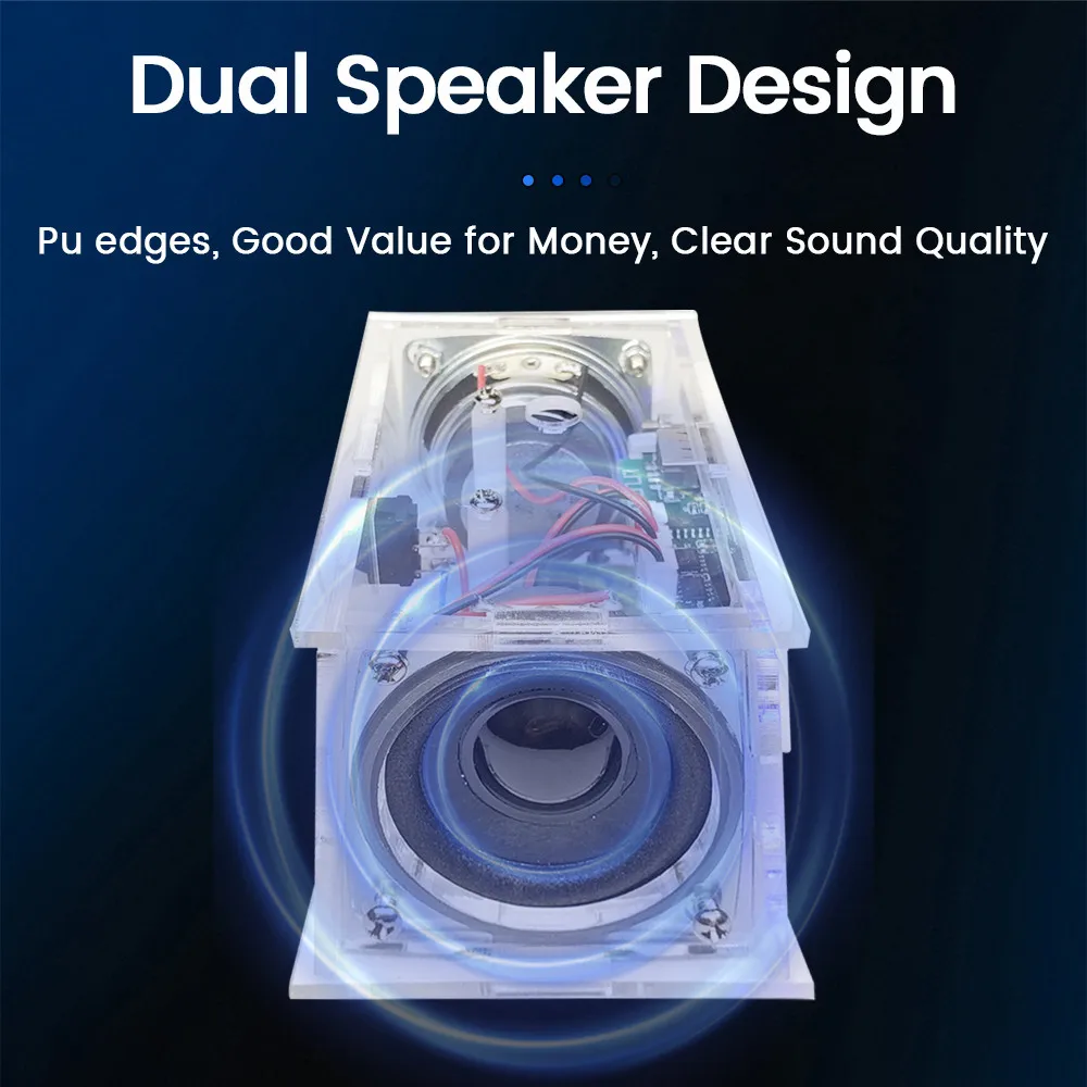 DIY Bluetooth Speaker Kit Electronics DIY Soldering Project Practice Solder Assembly DIY Electronic Kit Component 2*3W Speakers