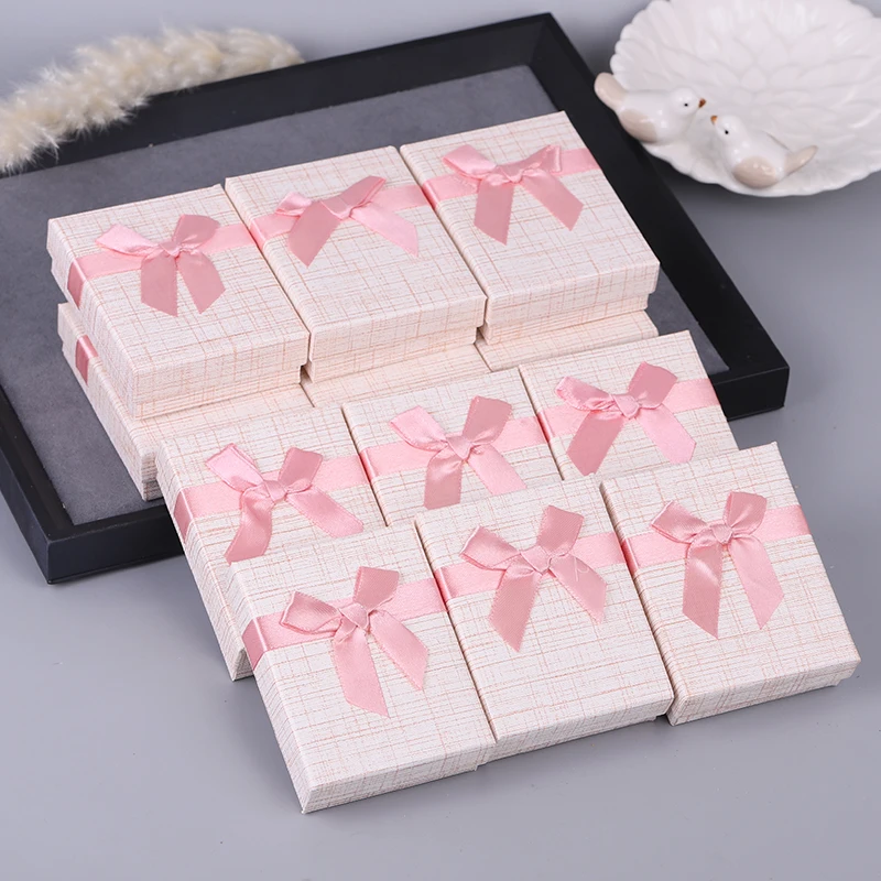 Wholesale 12pcs/lot Box 2023 new Custom Jewelry Packaging Box Jewellery Earrings Ring Necklace Gift Wedding Box Multiple options