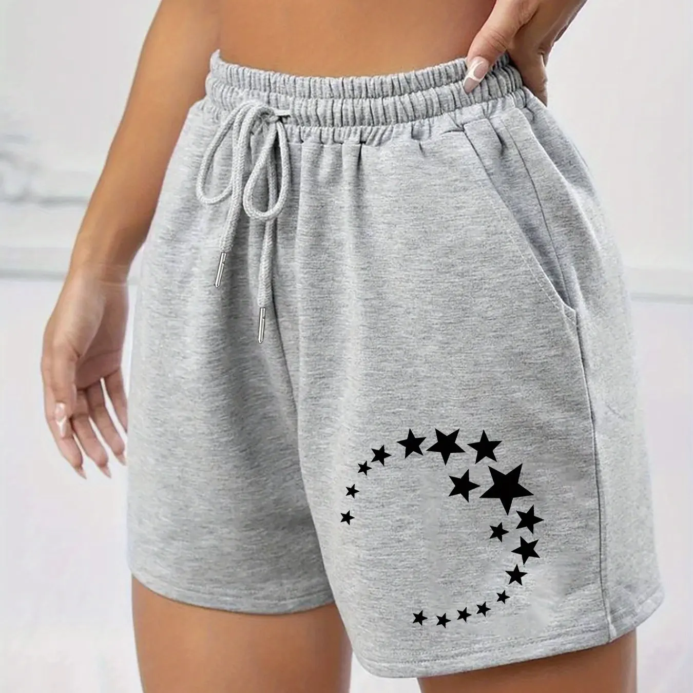 

Ladies' Casual Sports Retro Niche Design Shorts, Summer Casual Versatile American Trend Outerwear Pants, Summer Beach Pants
