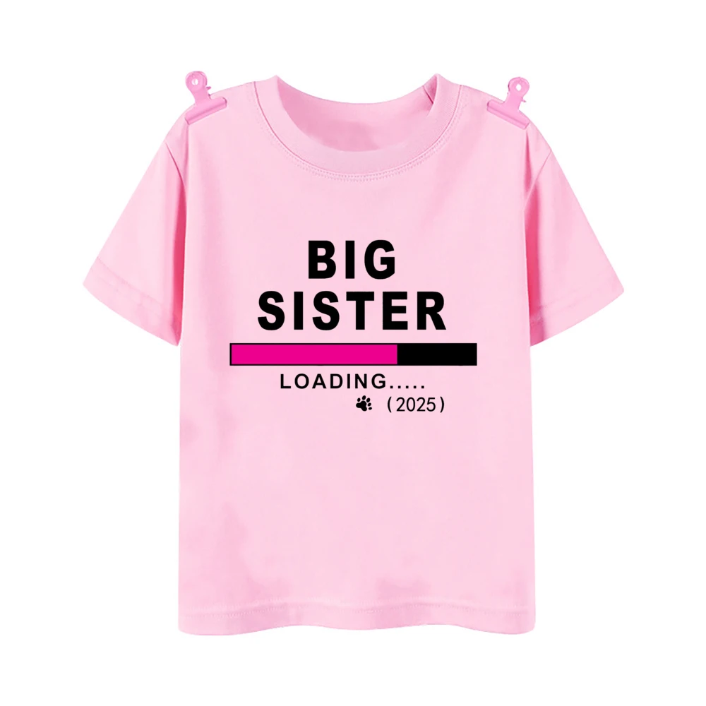 I\'m Being Promoted To Big Sister/Brother 2024 Baby Announcement T Shirt Kids T-Shirt Children Tops Toddler Tshirt Summer Clothes