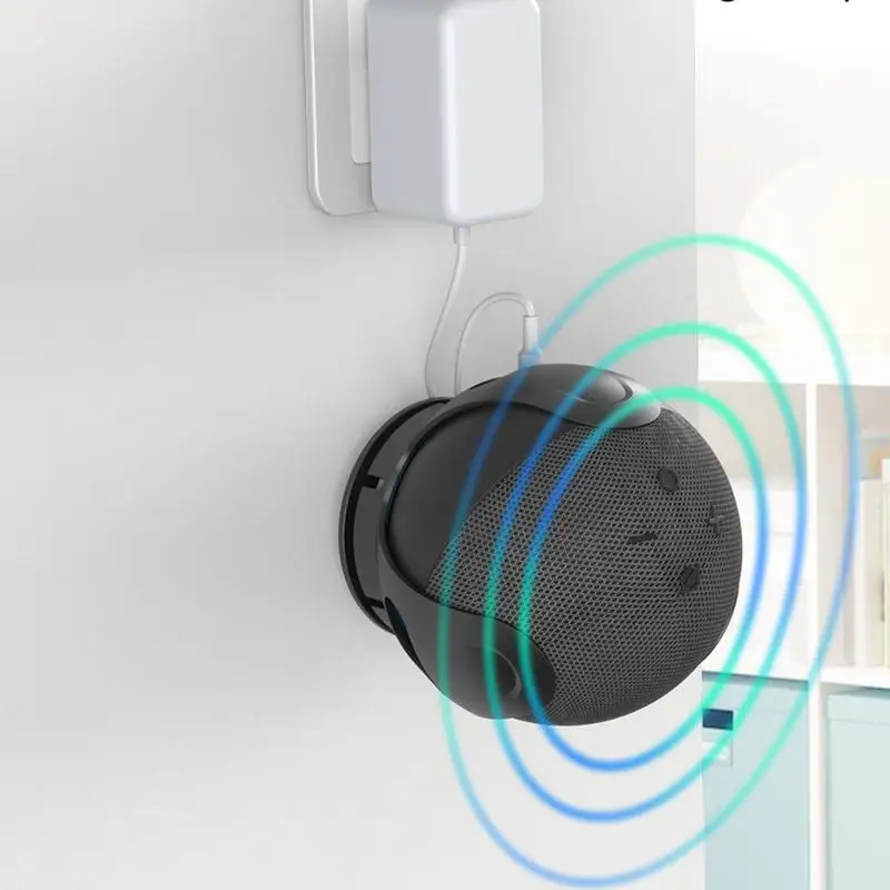 Wall Mount Holder Stand For Amazon Alexa Echo Dot 4th Space Saving Bracket Assistants For Smart Speaker Accessory