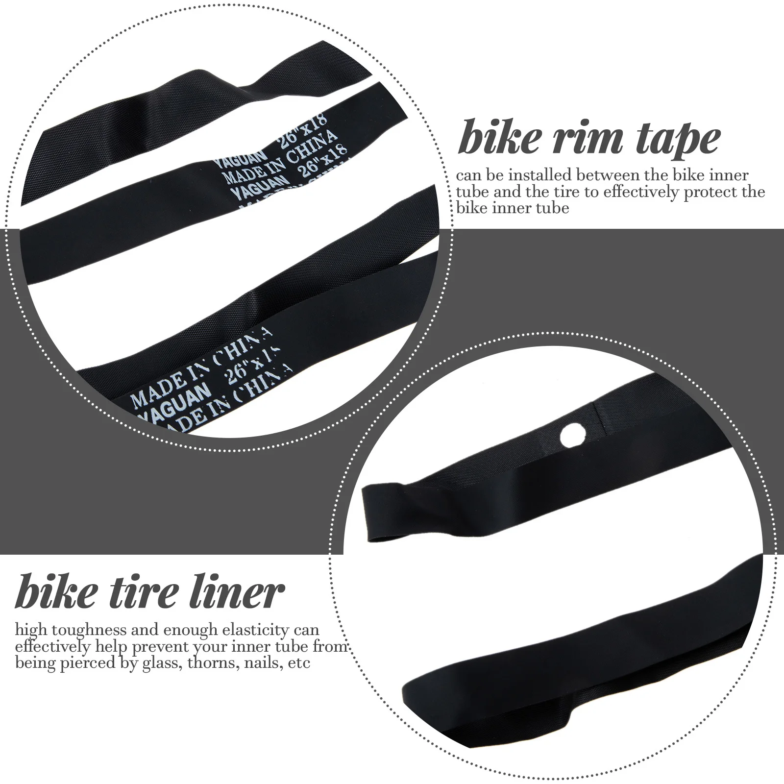 2pcs Bicycle Inner Tire Liner Pvc Rim Tape Bike Tire Protector Lightweight Durable Easy Install Cycling Accessories For Riders