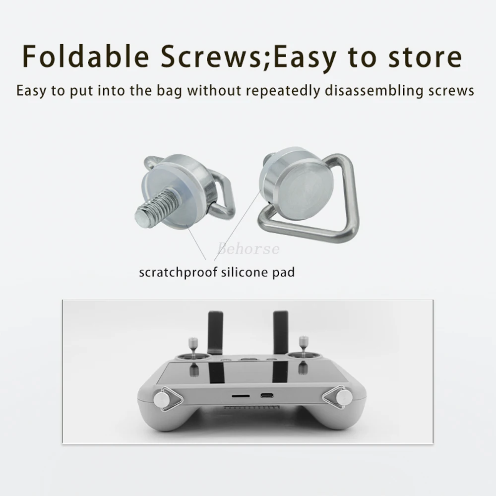 برغي بحزام معلق لجهاز DJI للتحكم عن بعد مع شاشة وحزام كتف ومسمار سريع التحرير لجهاز DJI RC 2 و RC Pro