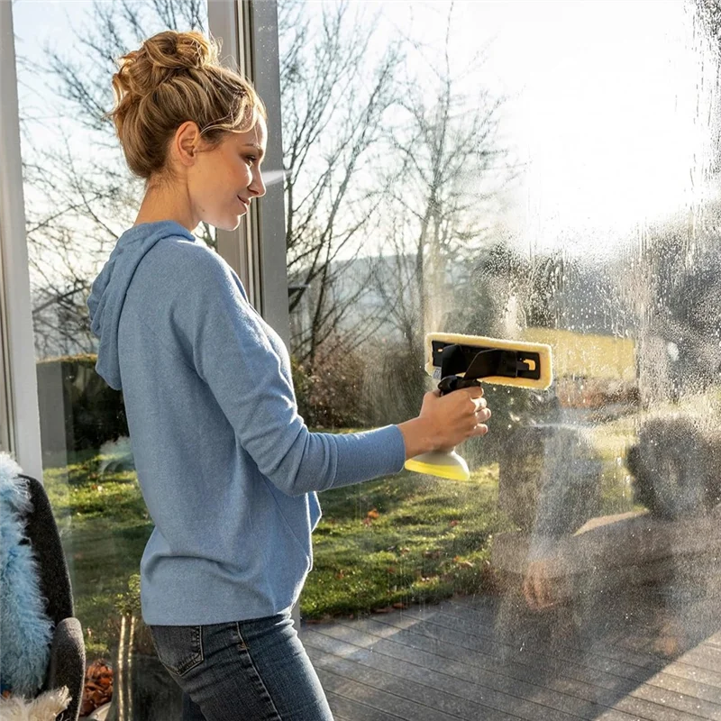 A02V-4PCS Spray Bottle & Window Pads Set For Karcher WV1 WV2 WV5 WV7 Replacement Parts For Window Glass Mirrors