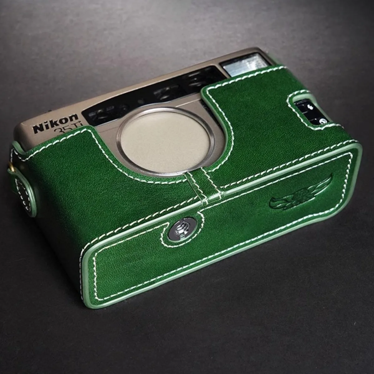 

Camera Bag Leather Case Film Machine Cowhide Protective Cover Neck Belt Shoulder Strap Suitable for Nikon 35Ti 28Ti Accessories