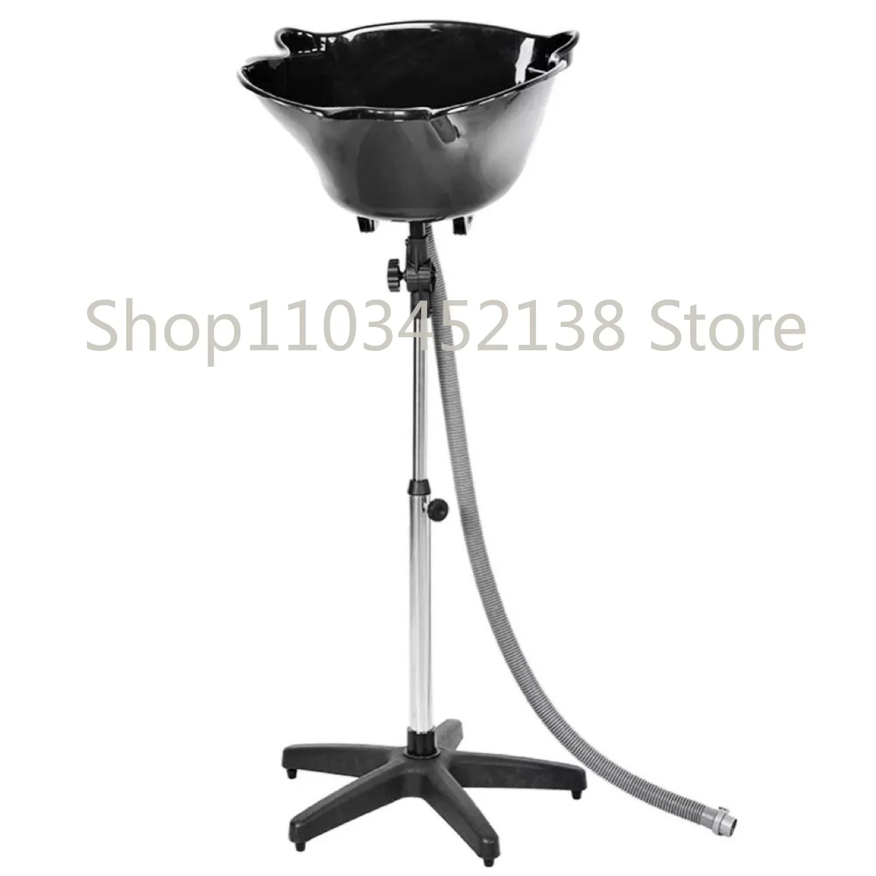 Hair Dressing Tool, Portable Shampoo Basin Mobile Adjustable Height Sink Water Pipe Integrated Hairdressing Shampoo Equipment