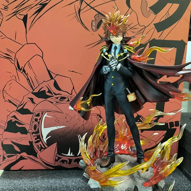 34см реборн! Аниме-фигурка Tsunayoshi Sawada, фигурка Tsunayoshi Katekyou Hitman REBORN! Фигурка Модель Кукла Игрушка Подарок
