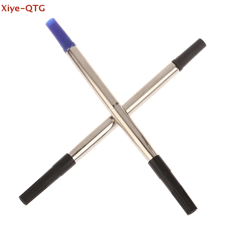 

Горячая новинка! 2 шт. черные/синие металлические стержни для шариковых ручек 11,6 см, наконечники 0,5 мм и 0,7 мм, подходят для замены стержней ручек Treasure, черные и синие.