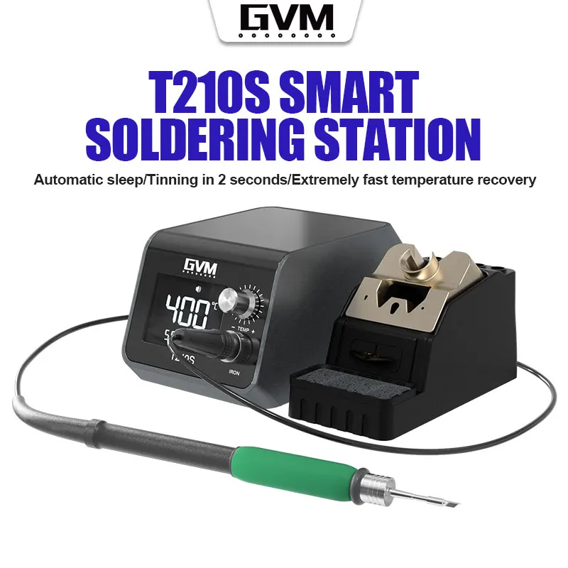 GVM T210S Smart Soldering Station Automatic Sleep For Mobile Phone and Electronic Repair Soldering Iron Rework Station