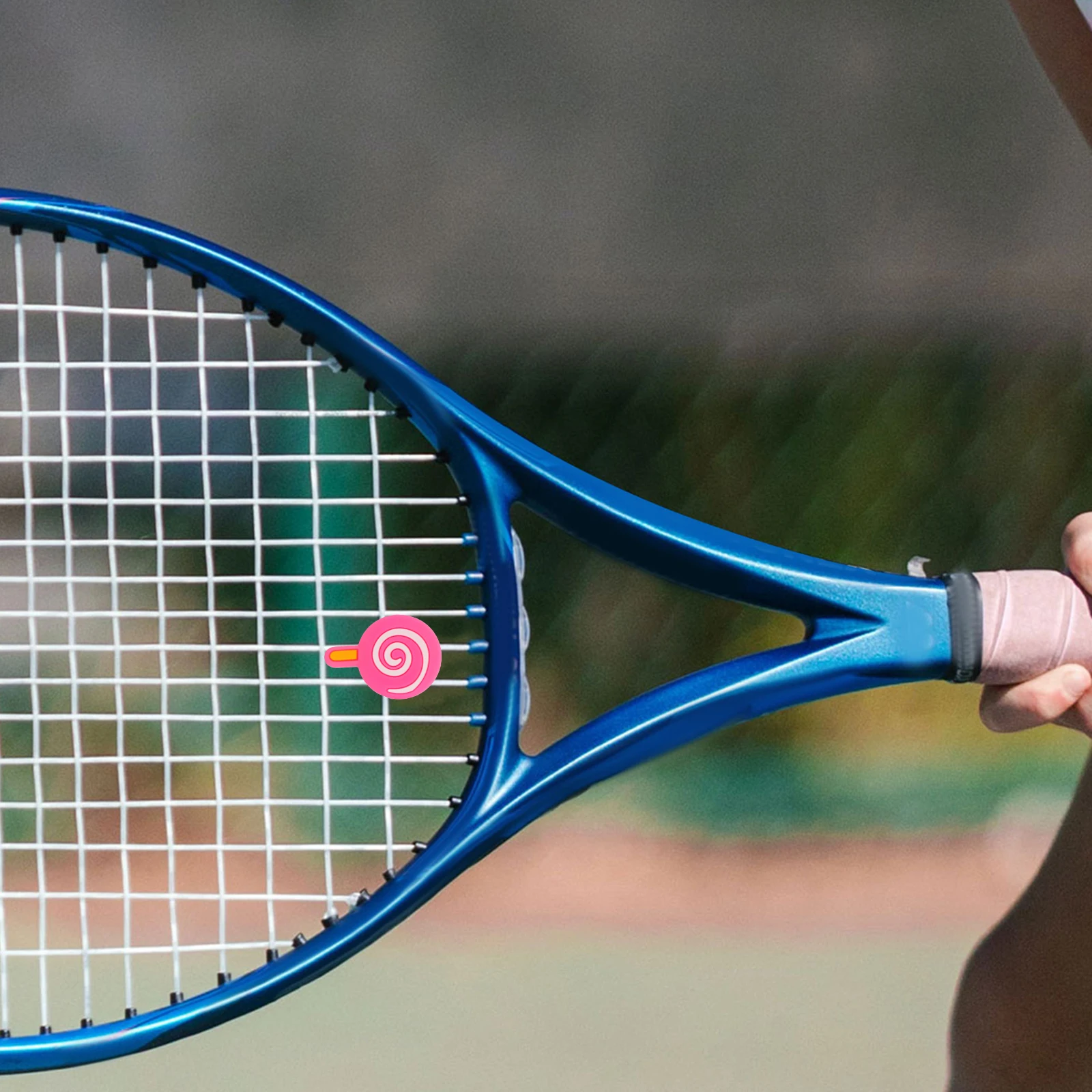 4-delige Lollipop Tennisracket Demper Schokdempers Ronde Vorm Siliconen Trillingsreductiemiddel Racket Accessoires Duurzaam