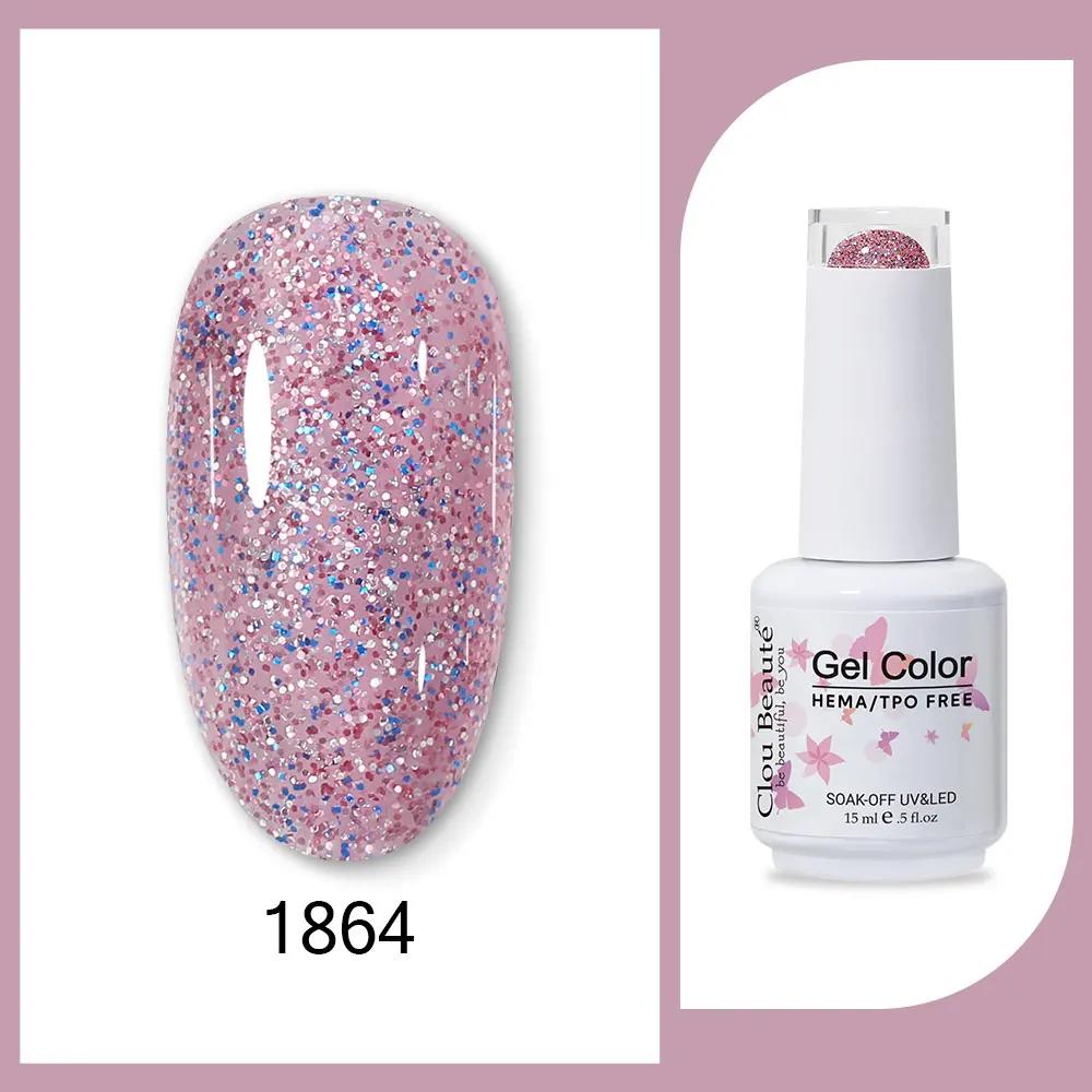 Clou Beaute 15 ml Rood Zwart Wit Groen Neon Gel Nagellak Base Top Coat Velvet Top 400 Kleuren Semi permanente Gel Nagellak