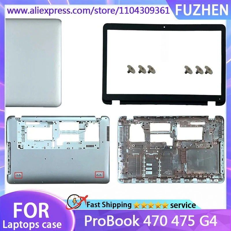 

New For ProBook 470 475 G4 LCD Rear Cover/Front Frame/Bottom Cover/Top Cover Silver