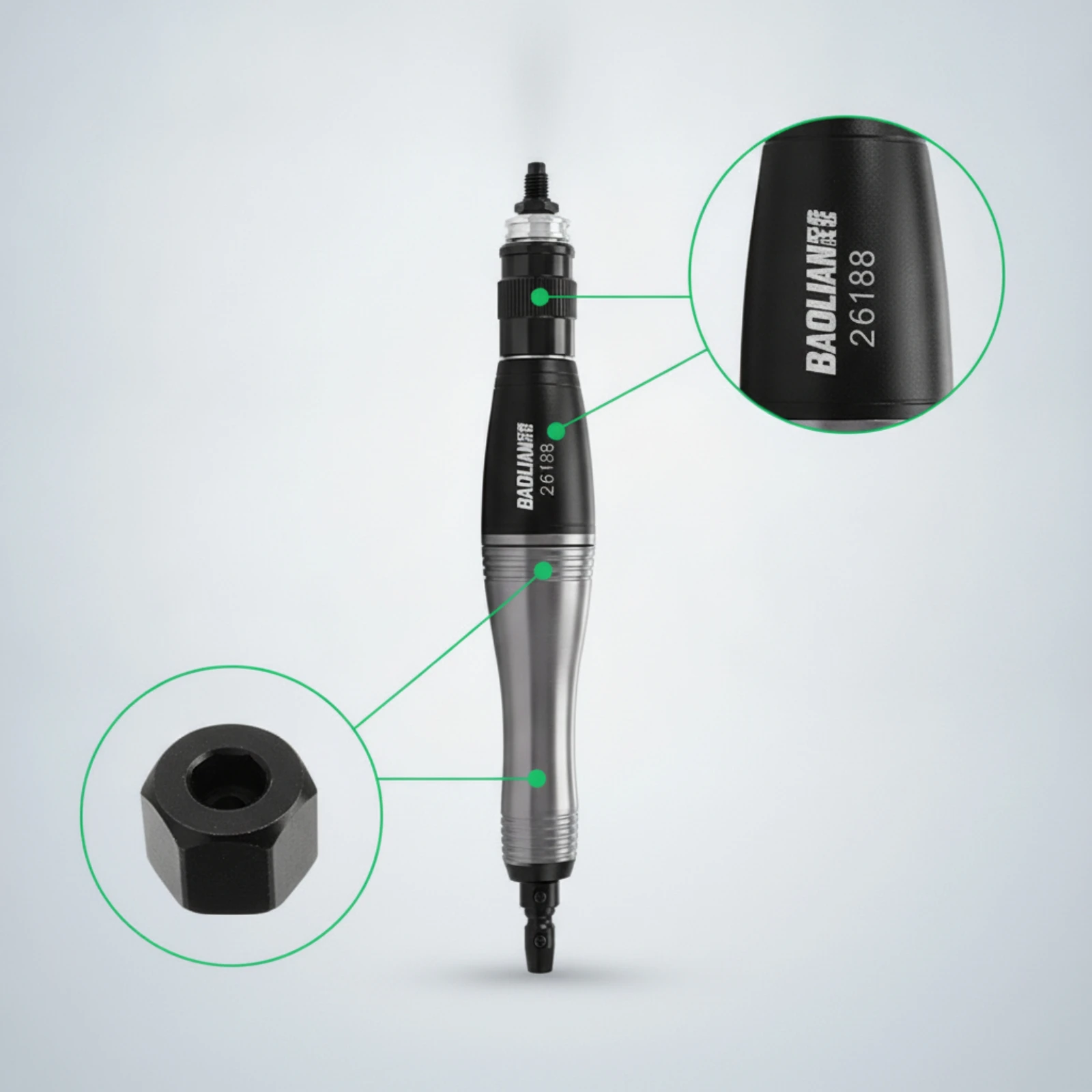 High-Frequency Grinding Pen Reciprocating Pneumatic Grinding Pen Pneumatic Pencil Die Grinder Handheld Air Micro Grinder