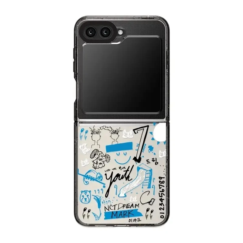 

Kpop Dream Graffiti Phone Case for Samsung Galaxy Z Flip 5 4 3 Back Cover for ZFlip3 ZFlip4 ZFlip5 Hard Case Shell