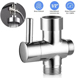 Shower Diverter Valve Bathroom Faucet Switch Valve Shower Tap Connector Splitter Water Diverter Valve Bathroom Accessories