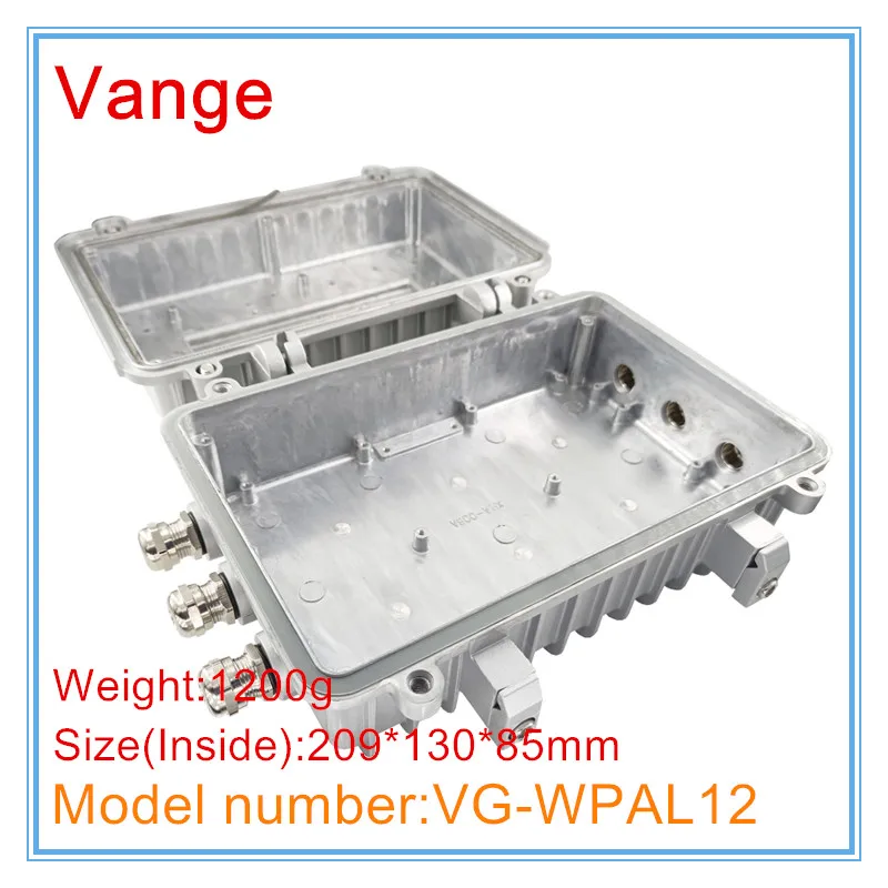 Vange PCB housing case 209*130*85mm IP65 waterproof aluminum junction box diy