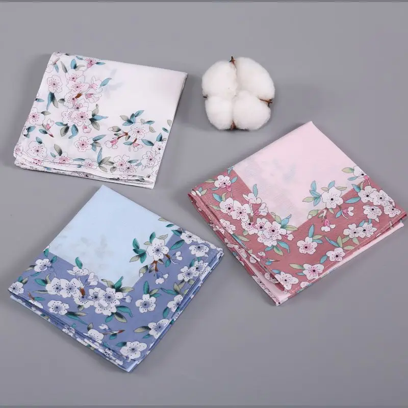 12Pcs Handkerchief Women Wipe Sweat with Them Old-fashioned Old Cotton Pure Adult Wipe Sweat Era Nostalgic Sweat Towel 43*43cm