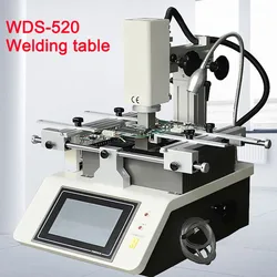 WDS-520 BGA Rework Station SMT Infrared Soldering Repair Tools IC Chip Hot Air Welding Equipment 3 Temperature Area Touch Screen