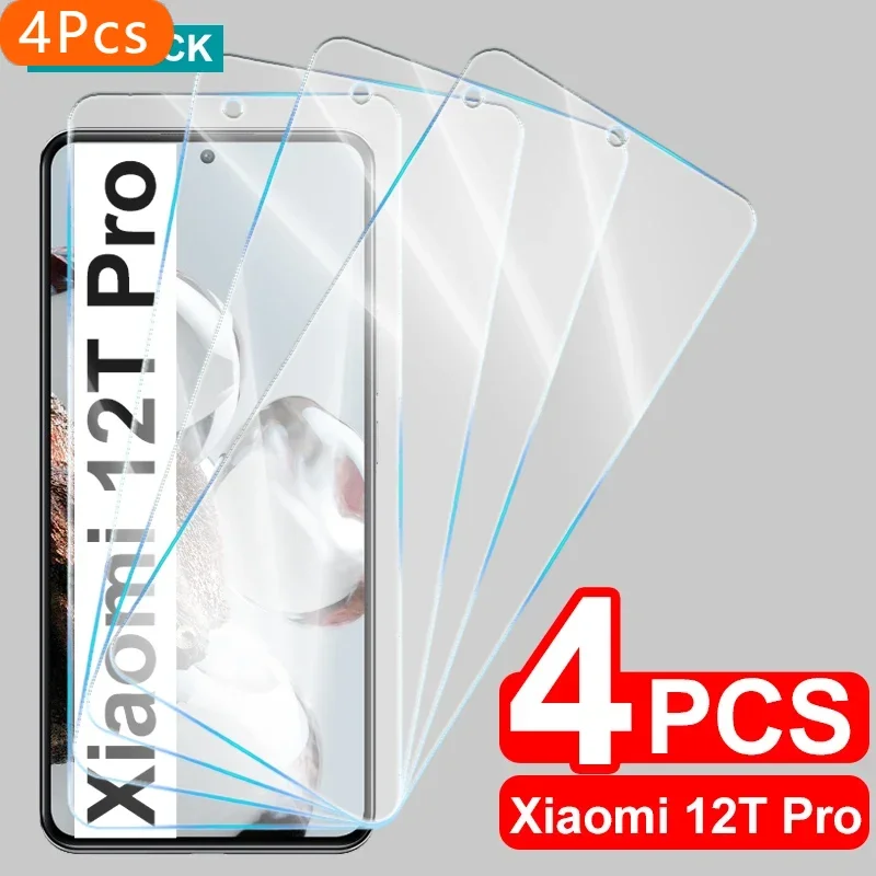 

4PCS Screen Protector Tempered Glass For Xiaomi Mi 13T 12T Pro 12 Lite 13 11T Pro 11 Lite Ne 10T 9T 8 SE 9 Lite Protective Glass