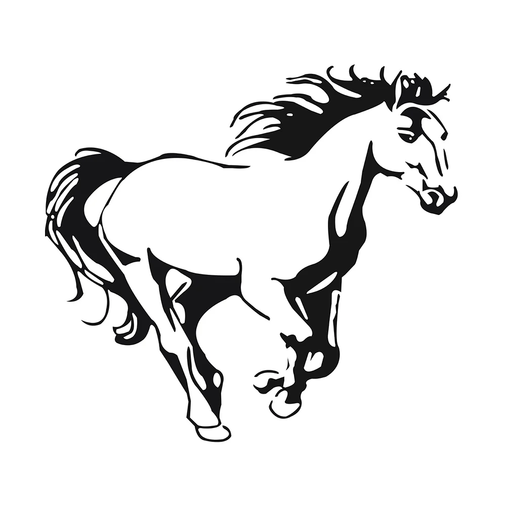 Cavalo galopando murais de parede arte da parede cavalo animal cartaz estênceis para decalques de parede cavalos papel de parede para decoração casa adesivos de parede