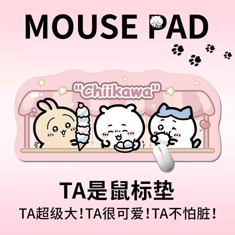 Chiikawa Cartoon Waterproof Oil Proof Desk Mat Table Mat Cute Easy to Clean for Office Gaming Mouse Pad Keyboard Pad Desk Mat view 2