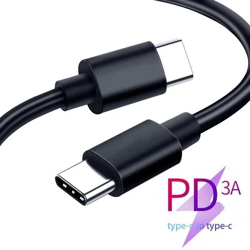 3A PD Fast Charging Type‑C to Type‑C Cable High Speed Data Transfer USB‑C Cord Multiple Length 0.5/1/1.5 Meter For Samsung