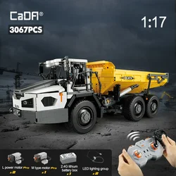 3067Pcs CADA City Remote Control Articulated Dump Truck Car Building Blocks RC Engineering Vehicle Bricks Toys For Kids Boy Gift