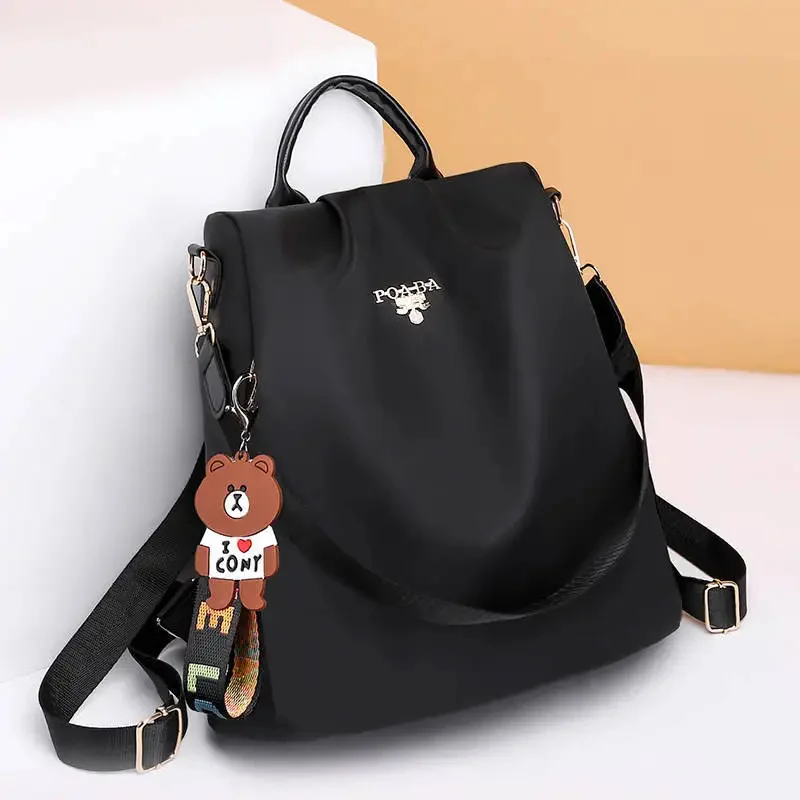 Fashion Anti Theft Women Durable Fabric Oxford Bag Pretty Style Girls School Female Travel Backpack