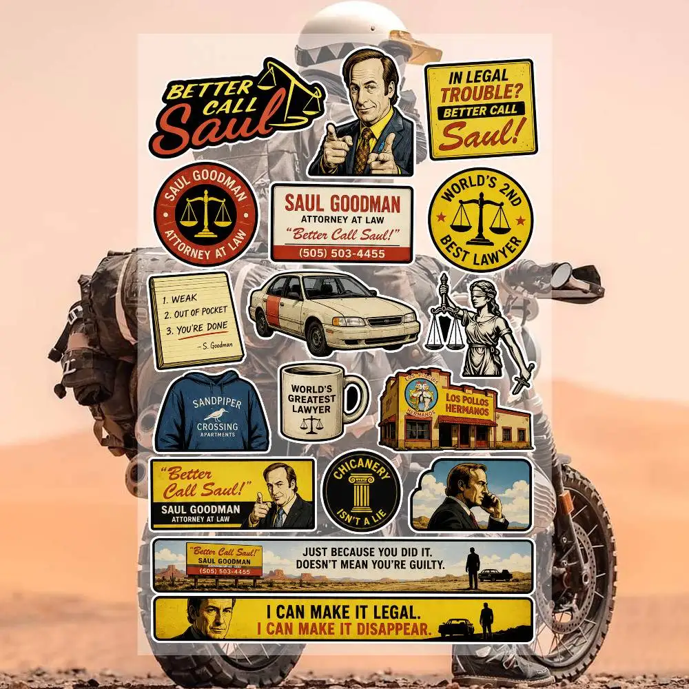 TV series B-etter CA-L-L- SA-uL- Waterproof Vinyl Stickers for Car Motorcycle Bike Skateboard Laptop Bottle Phone