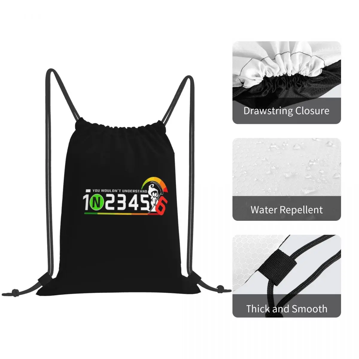 Motorcycle Gear Biker Backpacks Multi-function Drawstring Bundle Pocket Sundries Bag Book Bags for Man Woman Students