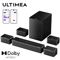 ULTIMEA 460W 7.1ch Soundbar with Dolby Atmos&APP Control, Home Theater Surround Bluetooth Speakers with Wireless Subwoofer
