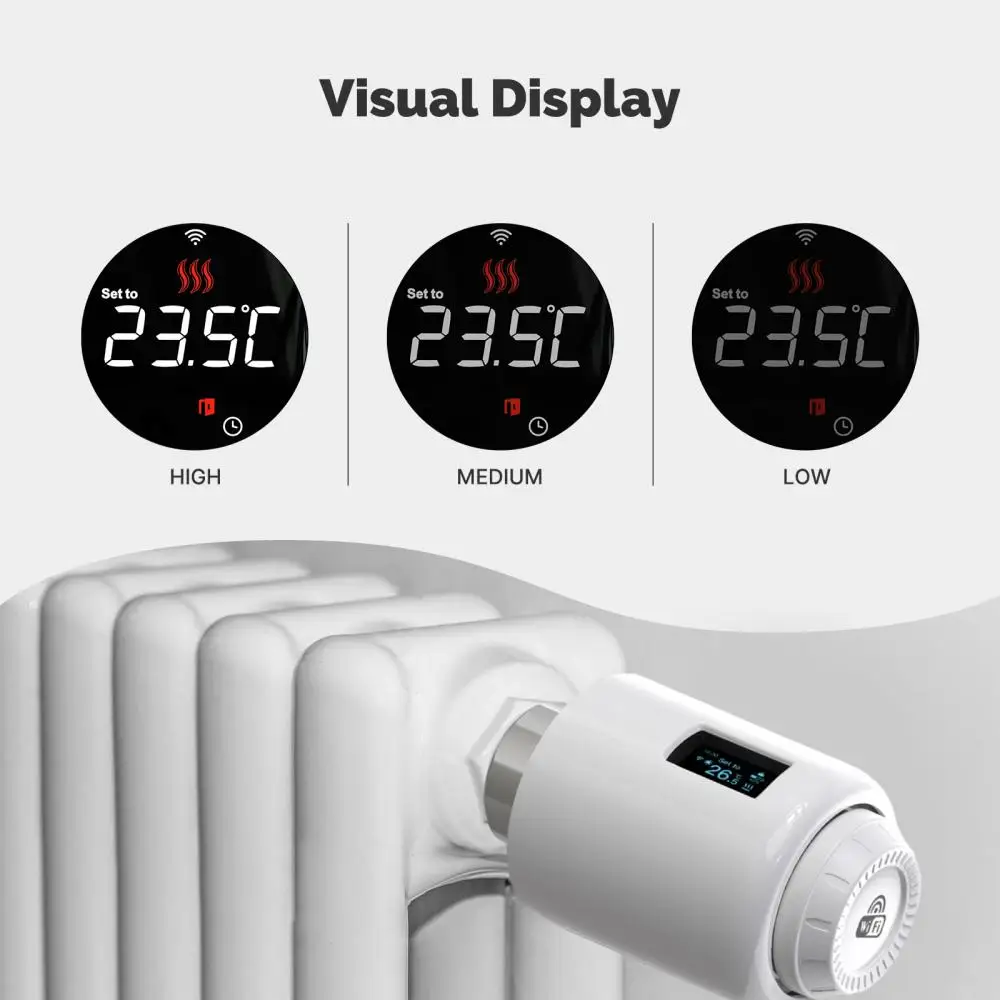 Xiaomi Smart ZigBee katup Radiator termostatik, katup Radiator termostatik aplikasi dapat diprogram dengan Alexa Google Home