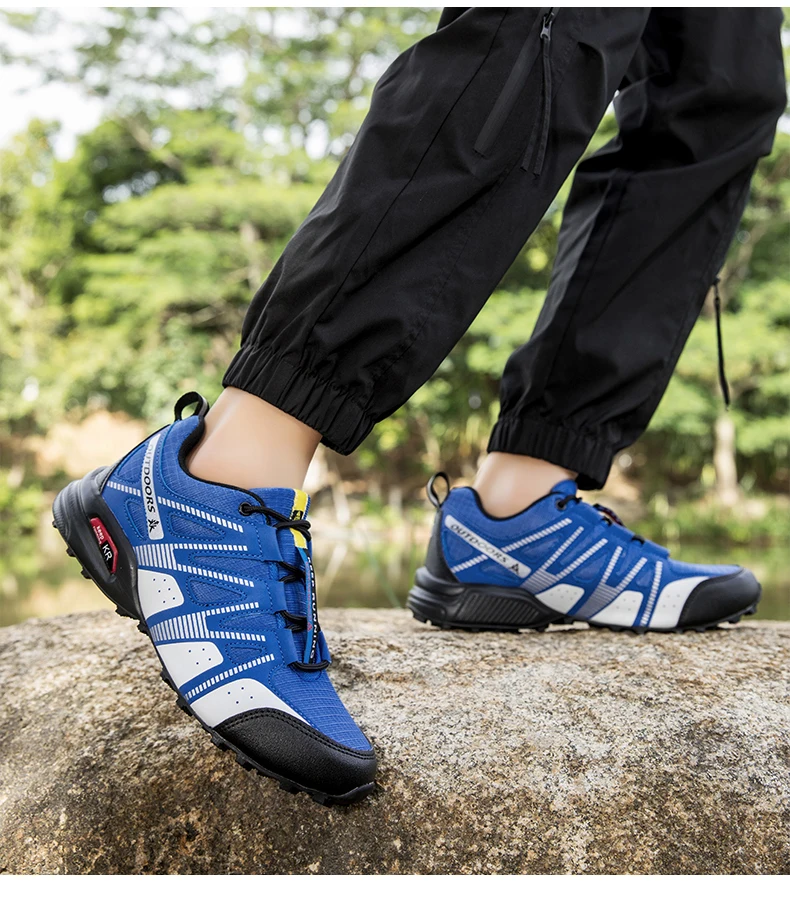 Atmungsaktive Mesh-Wanderschuhe für Herren, leicht, rutschfest, wasserdicht, verschleißfest, Outdoor-Trekking-Camping-Sneaker – Detail 34