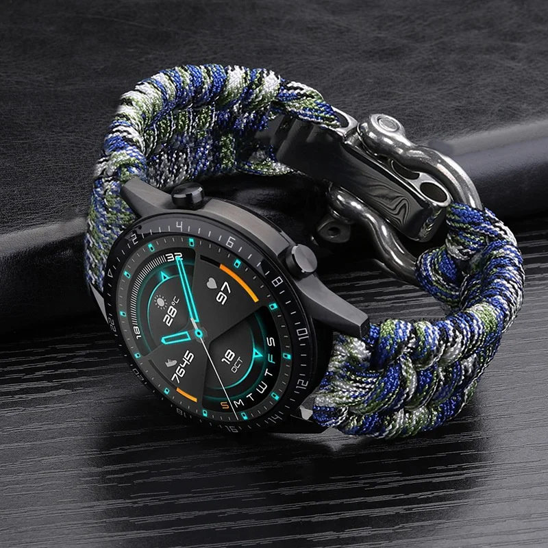 20mm 22mm 24mm Weben Nylon Sport Uhrenarmband für Männer Frauen Universal Uhrenarmband Armband Zubehör mit Werkzeug – Detail 11