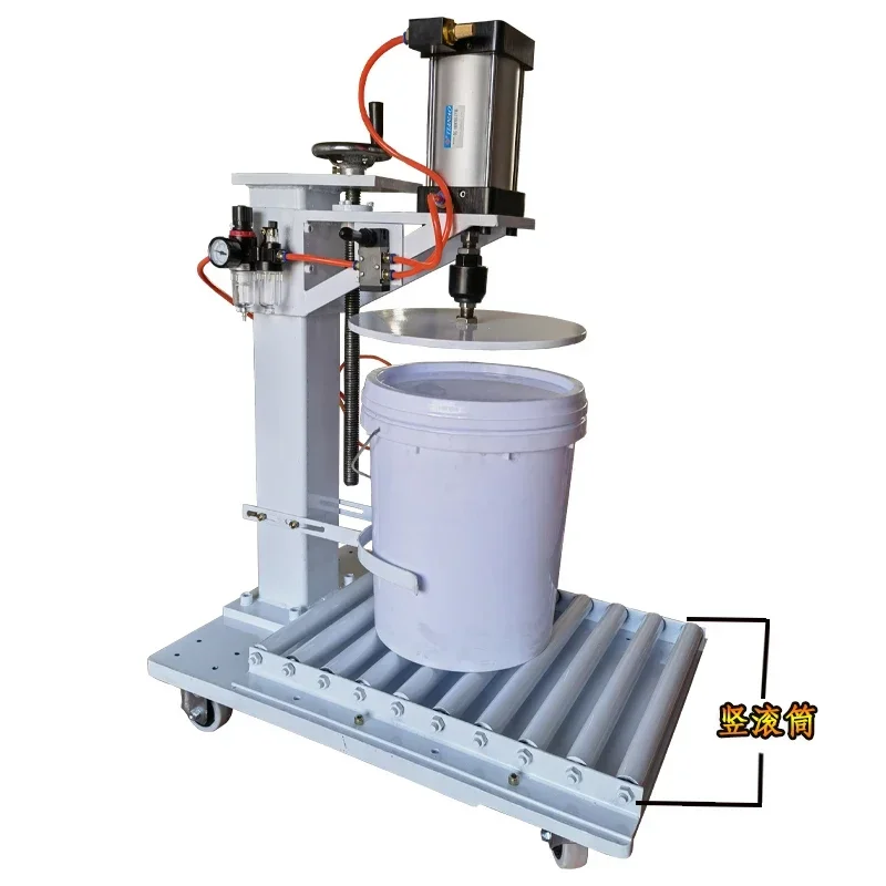 

10 18 20 25 liter plastic drum pneumatic machine oil drum sealing latex paint capping machine