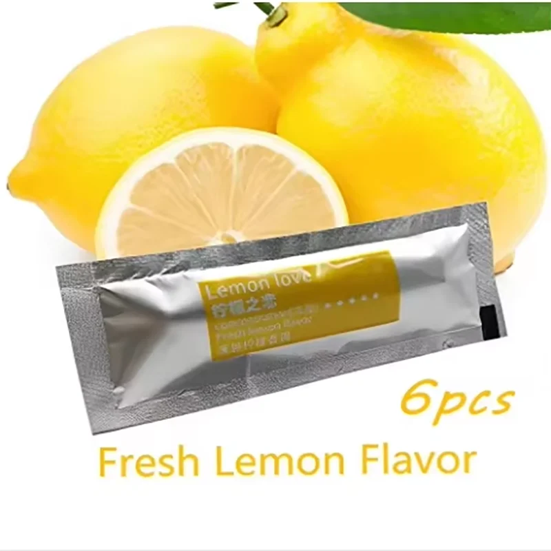 6Pcs Car aromatherapy stick refill bar PE fragrance replacement core Air outlet solid balm cotton perfume Accessories Lemon image 4