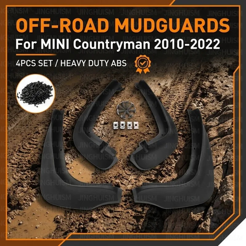 Mudguards Mud Flaps For BMW MINI Countryman Cooper F60 R60 2010-2022,Car Accessories Sand Mud, Protect Paint Sport Styling Parts