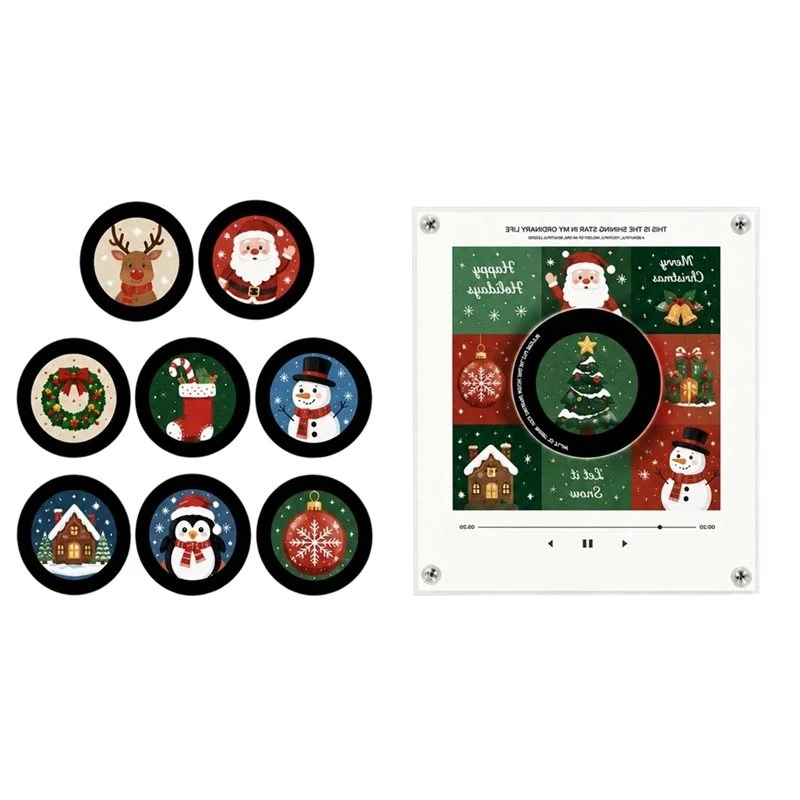 cygj-xmas-christmas-automatic-singing-magnetic-fridge-magnet-rotary-disc-night-light-nfc-induction-refrigerator-magnetic-disc
