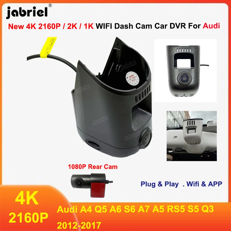 

Plug and Play 4K 2K 1K Wifi Front and Rear Cam For Audi A4 Q5 A6 S6 A7 A5 RS5 S5 Q3 2012 - 2015 2016 2017 with humidity sensor