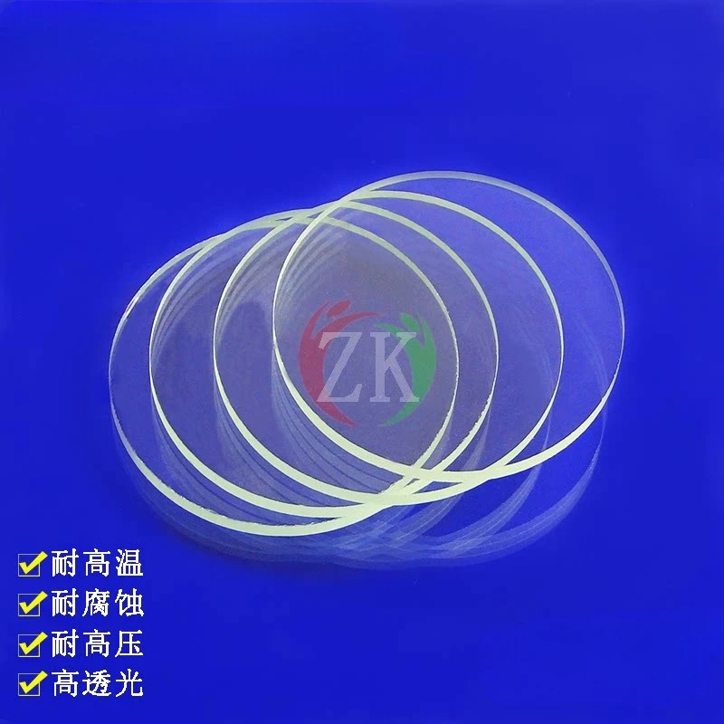 Custom Special Shaped Sapphire Optical Parts, High Temp Sapphire Window Protector & Substrate Wafer