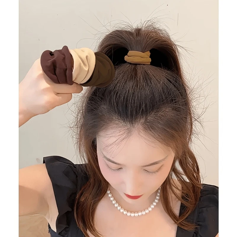 8pcs High Elasticity, Seamless Ultra-Wide, Facial Mask Headband, High Ponytail Hair Tie, Rubber Band Hair Tie for Women