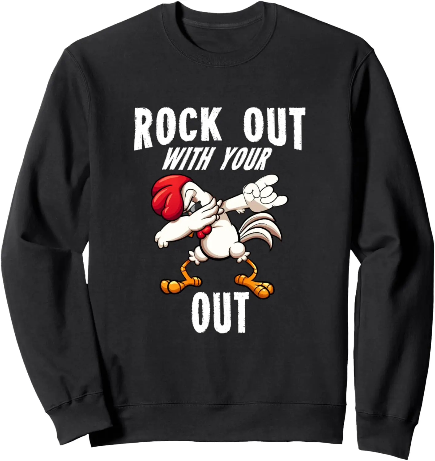 

Толстовка с забавным рисунком петуха Rock Out With Your Cock Out