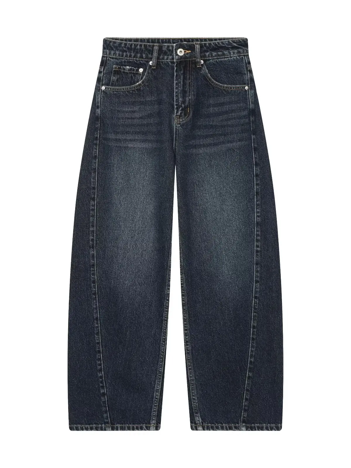 فضفاض صديقها Sle الجينز بالون قطع سكين القطن عارضة المرأة قسط الدنيم السراويل الخريف وصول جديد