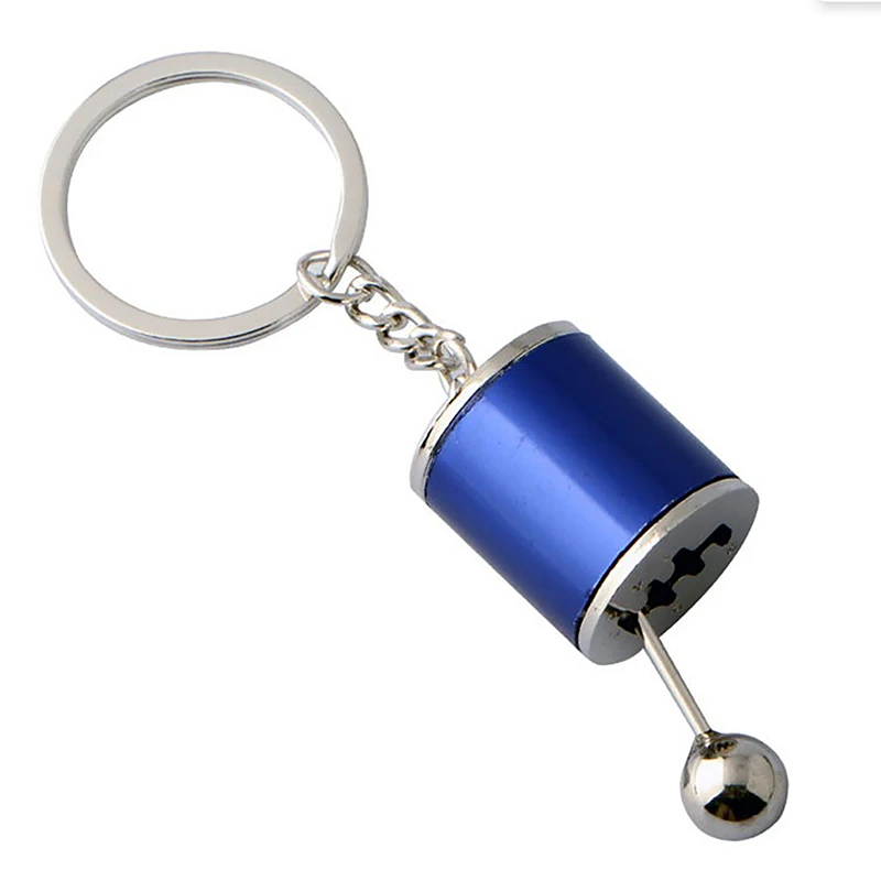 Car Speed Gearbox Gear Head Keychain Simulation Auto Parts Model Pendant 6 Speed Manual Car Styling Keyring Chain for Gift