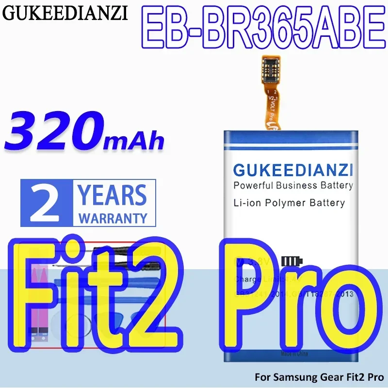 GUKEEDIANZI Battery EB-BR360ABE EB-BR365ABE 320mAh For Samsung Gear R360 Fit 2 Pro Fitness SM-R365 R365 Batteries