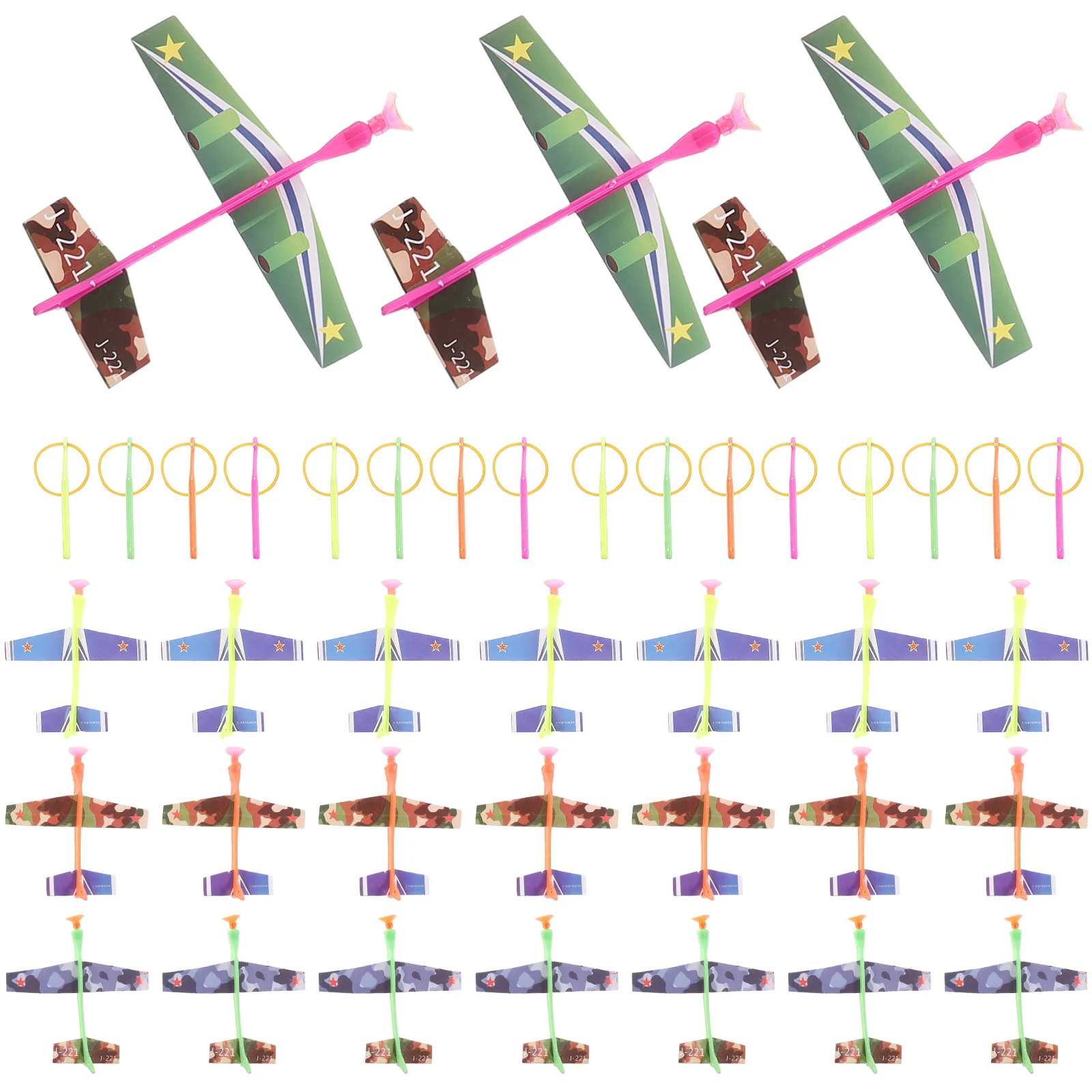 

30 Pcs Toddler Catapult Plane Outdoor Toys for Kids Hand Thrown Airplanes Flight