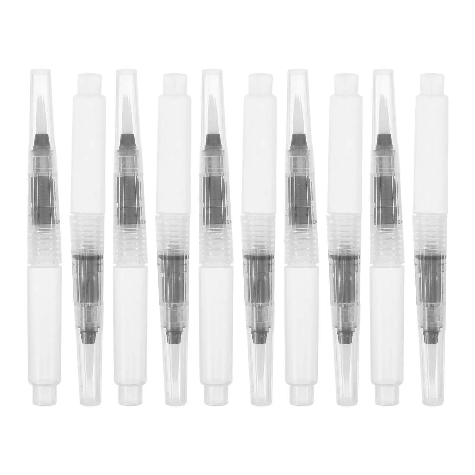 10Pcs Watercolor Brush Pen Set Refillable For Art Class Supplies Gouache Artist Leakproof Flexible Tip Soluble