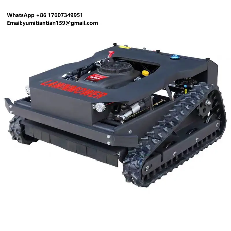 

High Quality 9HP 16HP 22HP 27HP Mowing Width 50 cm 80 cm All Terrain Automatic Remote Control Grass Cutting Robot Lawn Mower