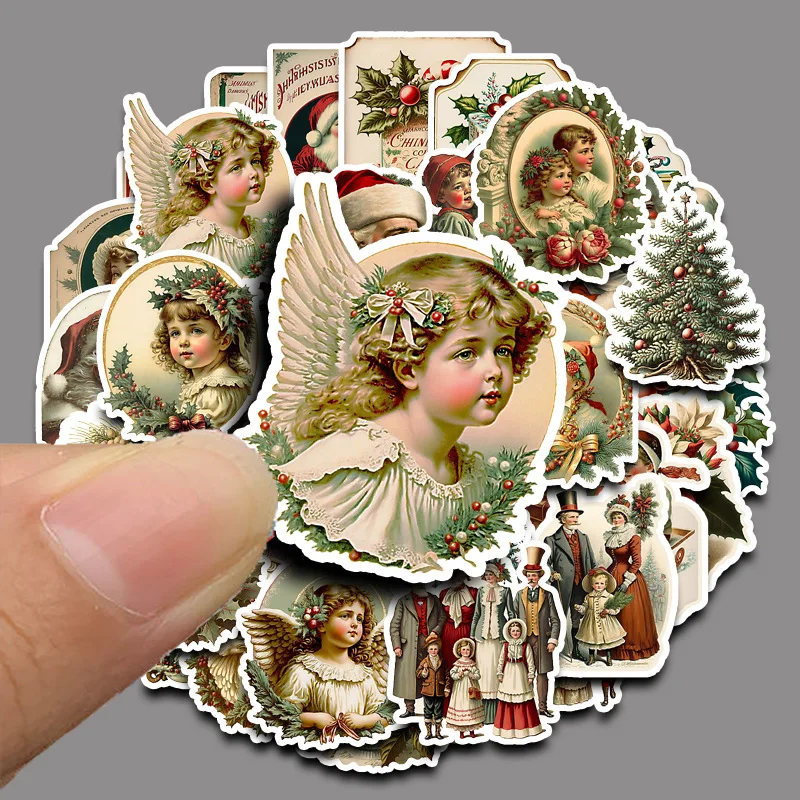 36pcs/bag New Year and Christmas series stickers and scrapbooks DIY Happy Project collage decoration